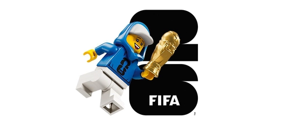 LEGO Editions FIFA World Cup Official Trophy Toy - 3D DIY Model Kit w/a Collectible Minifigure - Football