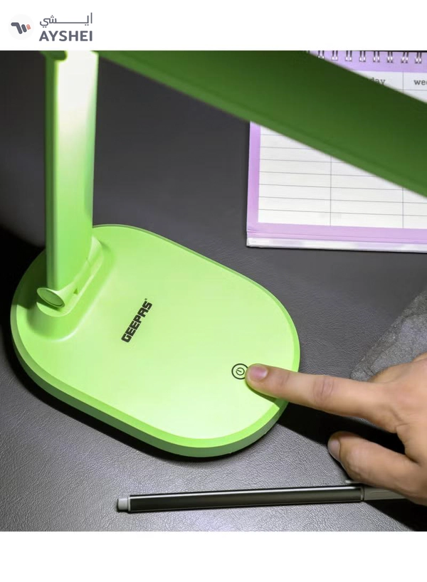 Geepas GDL5573 Rechargeable LED Desk Lamp, Portable with Flexible Neck, 36 SMD LED with 6 Hours Continuous Working Dc 12V Socket Assorted Colour