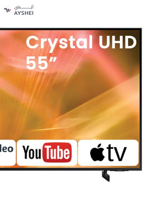 Samsung 55-Inch Crystal UHD 4K Flat Smart TV 55AU8000 / 55AU8000U Black