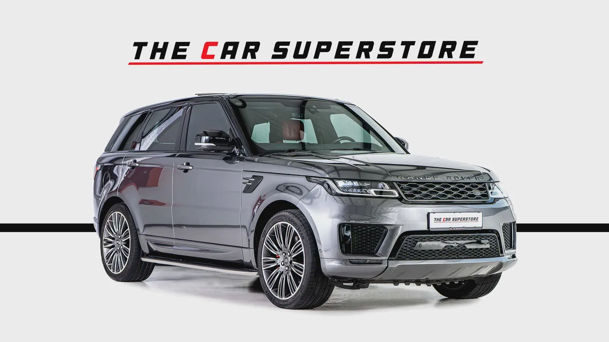 Range Rover Sport V8 Dynamic-GCC-22 Inch Rims-Black Contracting Roof-Red Interior-1-1