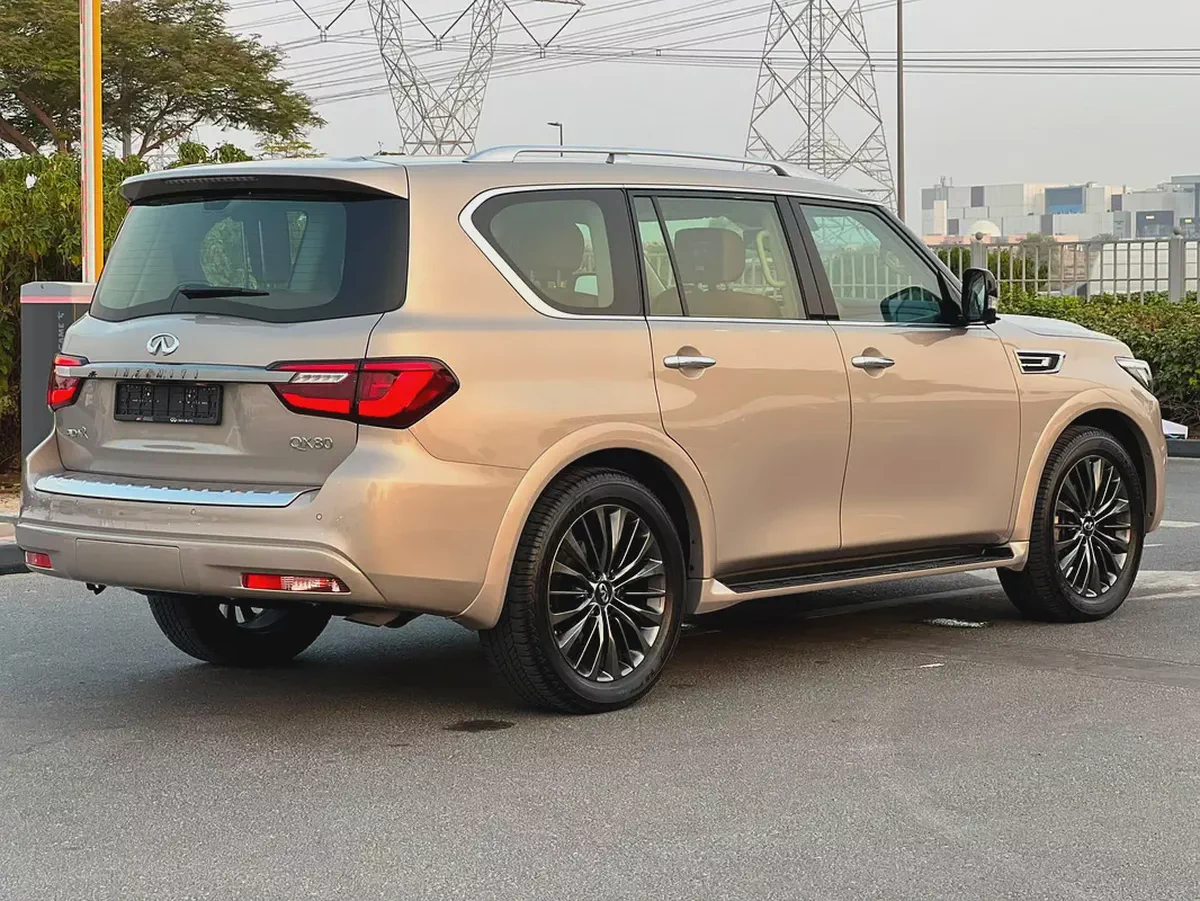 Infiniti QX80 Luxury 2021 | GCC Specs | Low Mileage | Full Service History-6-6
