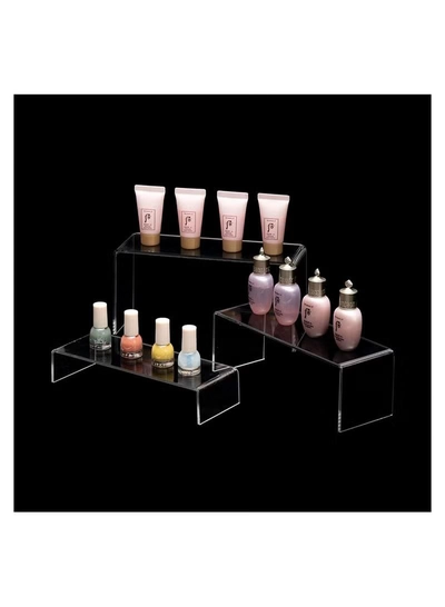 Eworld 6 Pack clear Acrylic Display Riser forjewelry and Decorative stuff-5