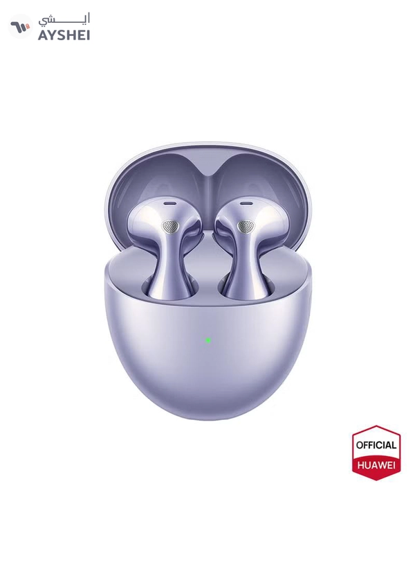 HUAWEI FreeBuds 6 Wireless Bluetooth Earbuds, Dual-driver True Sound, Stable & Clear Calls, Comfortablt Ear-fitting Wearing, Open-fit ANC, iOS and Android Purple