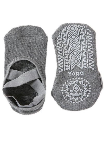 Women’s Pilates Grip Socks with Cross Strap Ballet Style, Anti-Slip Yoga Socks, Soft Comfortable Breathable Ankle Socks for Dance, Barre, Gym Workouts, Fitness Training, Stretching, Exercise and Indoor Use-5