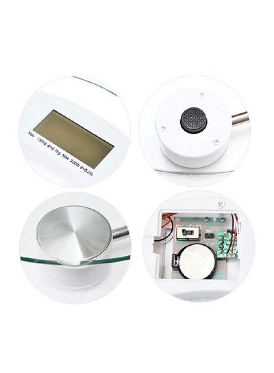 AS SEEN ON TV Digital Weighing Scale Silver 300x300mm-5