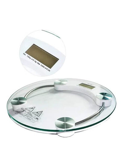 AS SEEN ON TV Digital Weighing Scale Silver 300x300mm-4