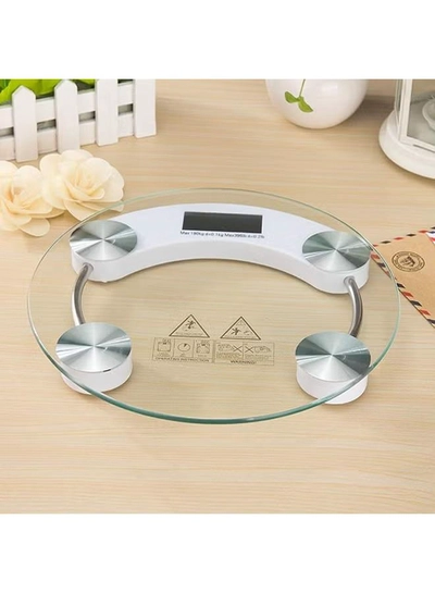 AS SEEN ON TV Digital Weighing Scale Silver 300x300mm-1