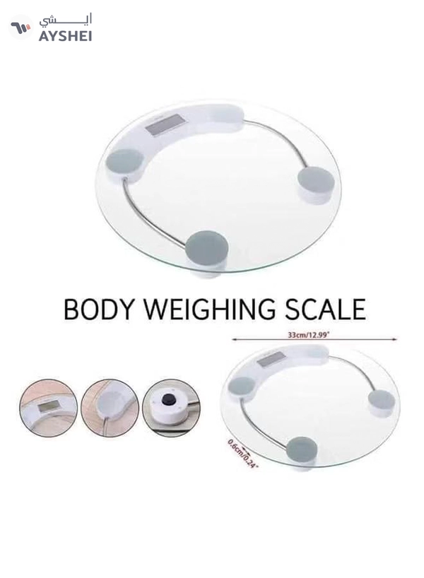 AS SEEN ON TV Digital Weighing Scale Silver 300x300mm