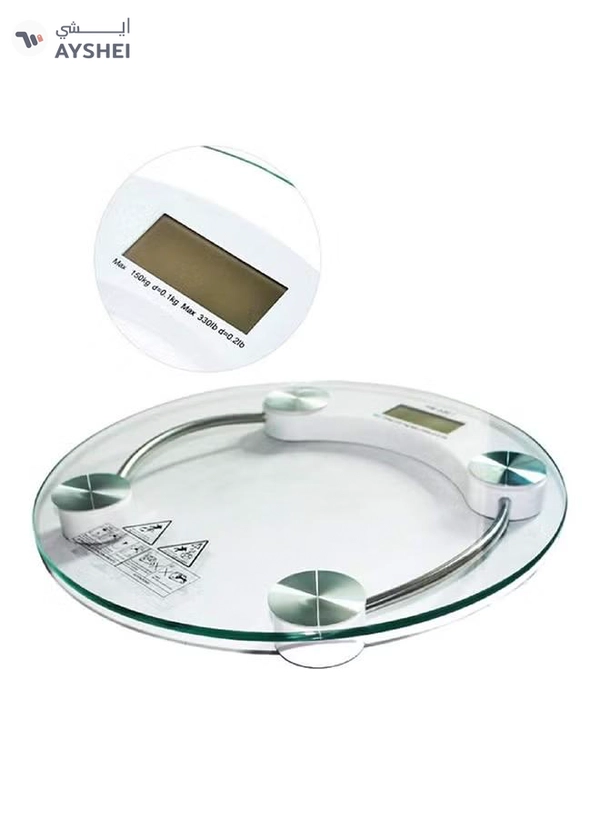AS SEEN ON TV Digital Weighing Scale Silver 300x300mm