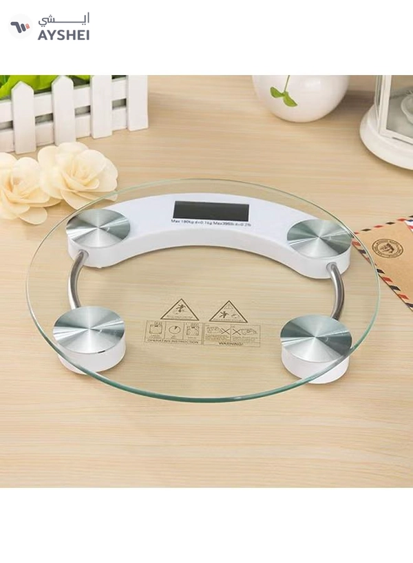 AS SEEN ON TV Digital Weighing Scale Silver 300x300mm