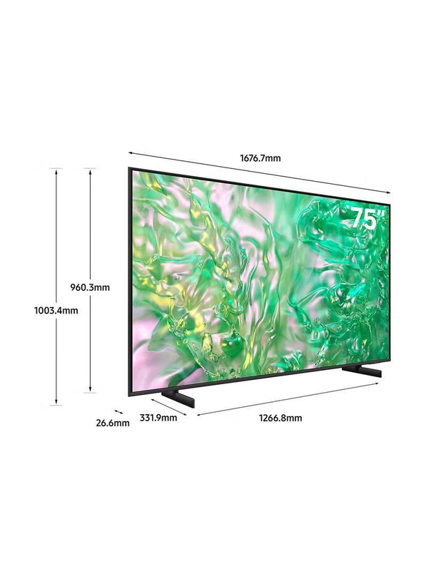 Samsung 75" 4K UHD Smart Television - UA75DU8000UXZN (2024 Model)