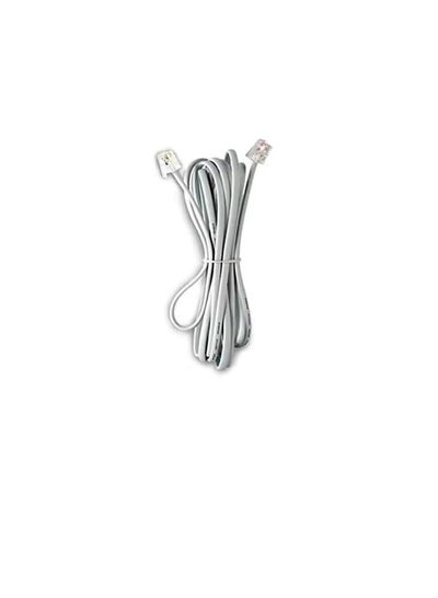 ABBASALI Telephone Extension Cord 3 Meter 11 Male Plug with 4 Core Telephone Cable-0
