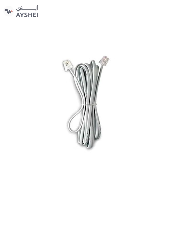 ABBASALI Telephone Extension Cord 3 Meter 11 Male Plug with 4 Core Telephone Cable