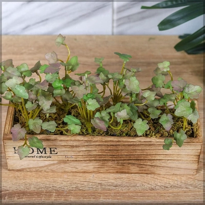 YATAI 4 Bunch Artificial Plants Shrubs Succulent Leaves-0