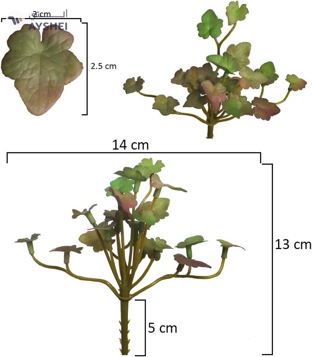 YATAI 4 Bunch Artificial Plants Shrubs Succulent Leaves-2-2