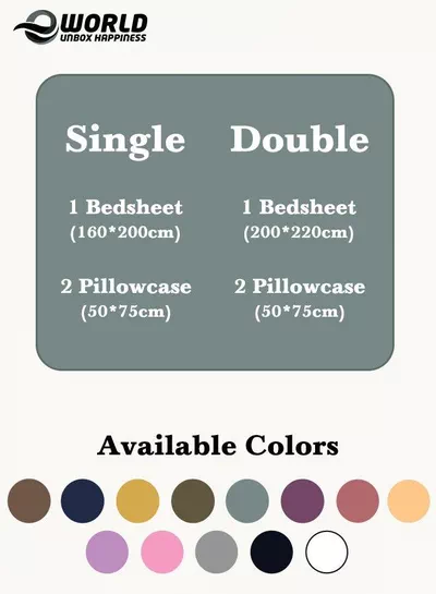 3 Piece Luxury Pastel Green Striped Bed Sheet Set with 1 Flat Sheet and 2 Pillowcases for Hotel and Home Crafted from Ultra Soft and Breathable For All Seasons Microfiber for Year-Round Comfort (Single/Double)-1