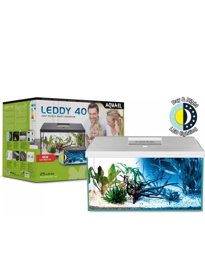 AQUARIUM Aquael Aquarium Set Leddy 40 Black Day & Night-0