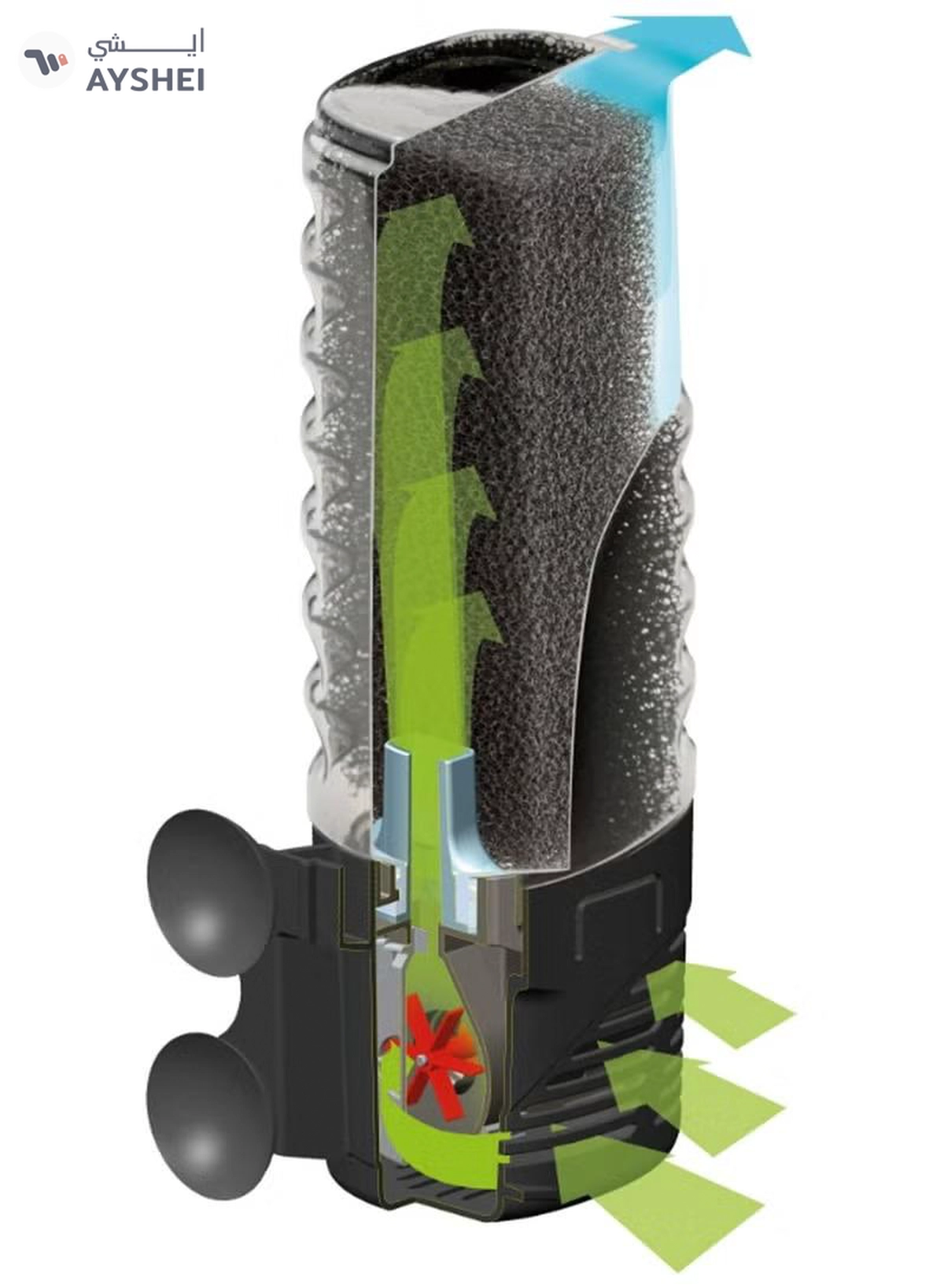 AQUARIUM Aquael Aquarium Set Leddy 40 Black Day & Night-2-2