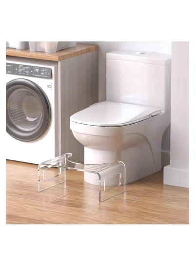 Eworld Acrylic Adult Toilet Stool, Beautiful and Elegant Solution to Enhance Intestinal Health-2