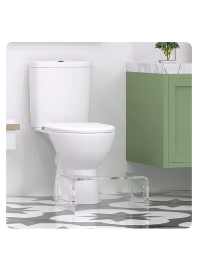 Eworld Acrylic Adult Toilet Stool, Beautiful and Elegant Solution to Enhance Intestinal Health-4