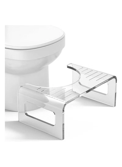 Eworld Acrylic Adult Toilet Stool, Beautiful and Elegant Solution to Enhance Intestinal Health-5
