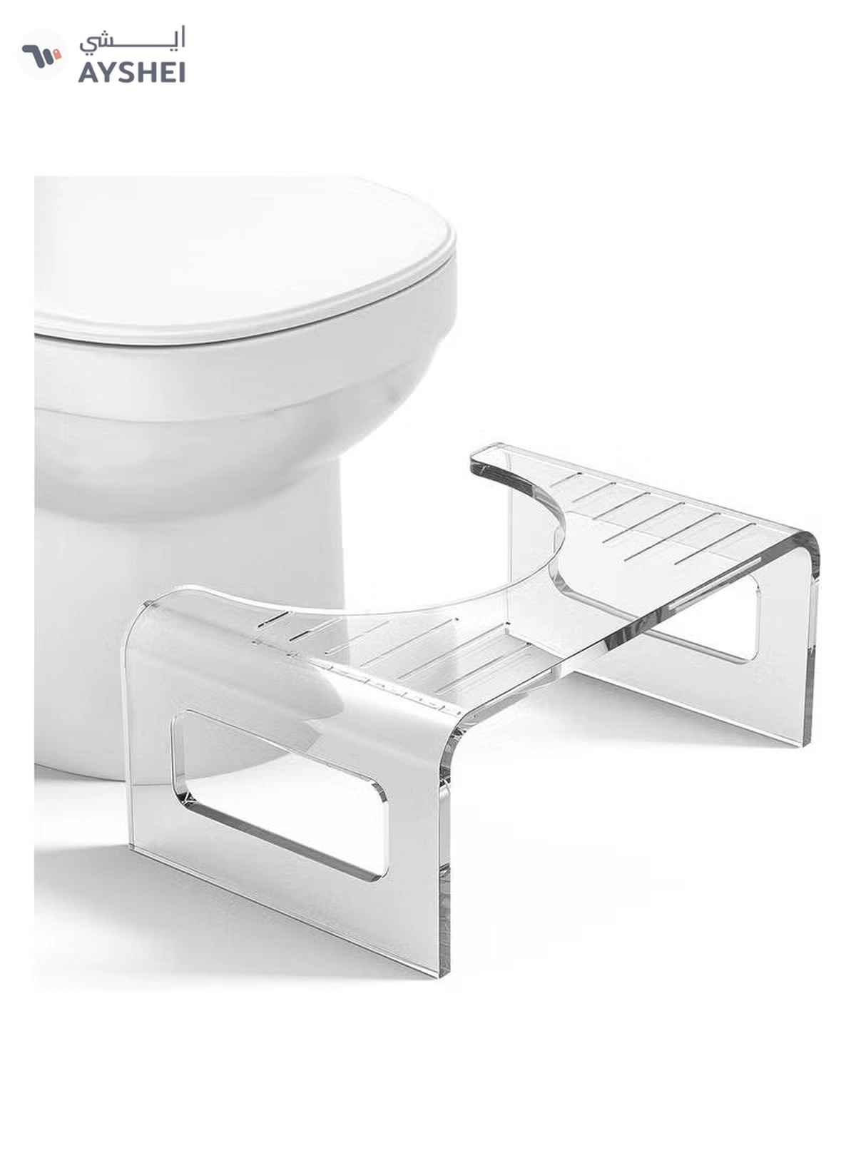 Eworld Acrylic Adult Toilet Stool, Beautiful and Elegant Solution to Enhance Intestinal Health-5-5