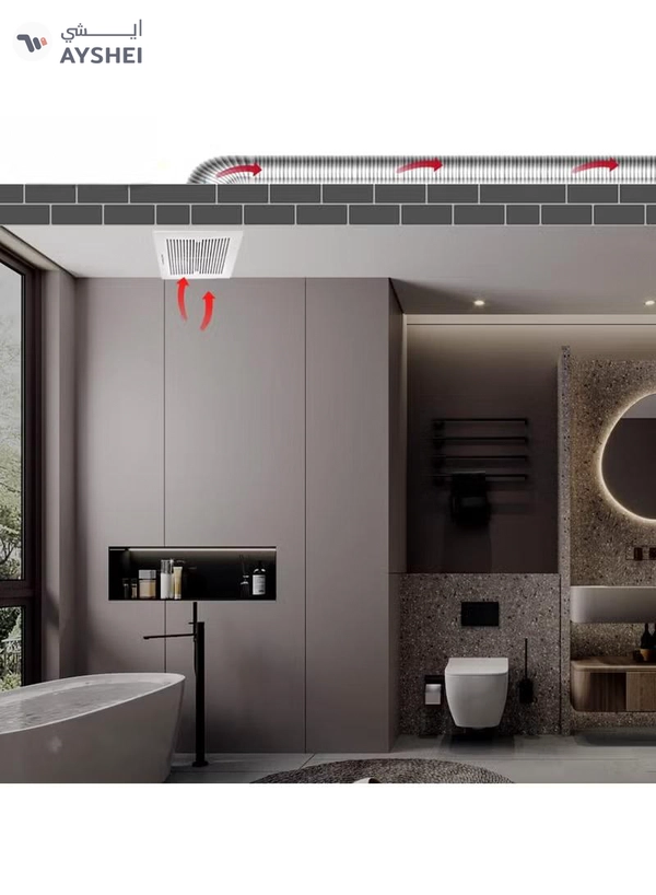 ABBASALI Square With Shutter Wall Mounting