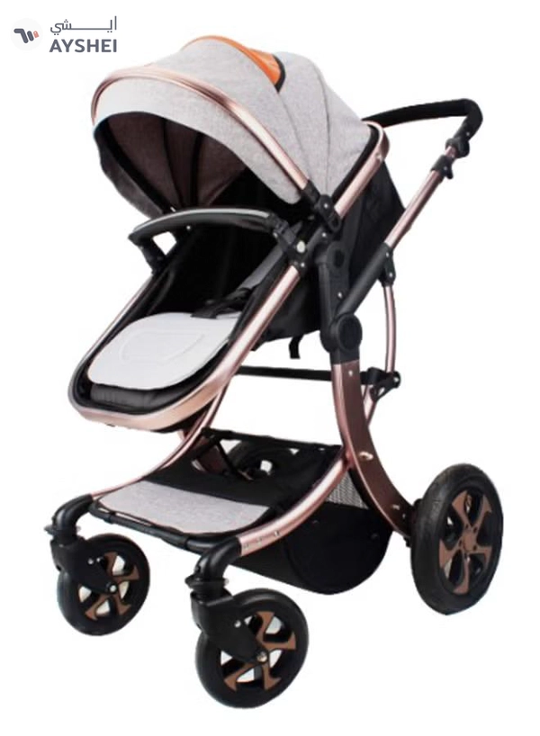 Kiddoz Baby Single Stroller - Gray