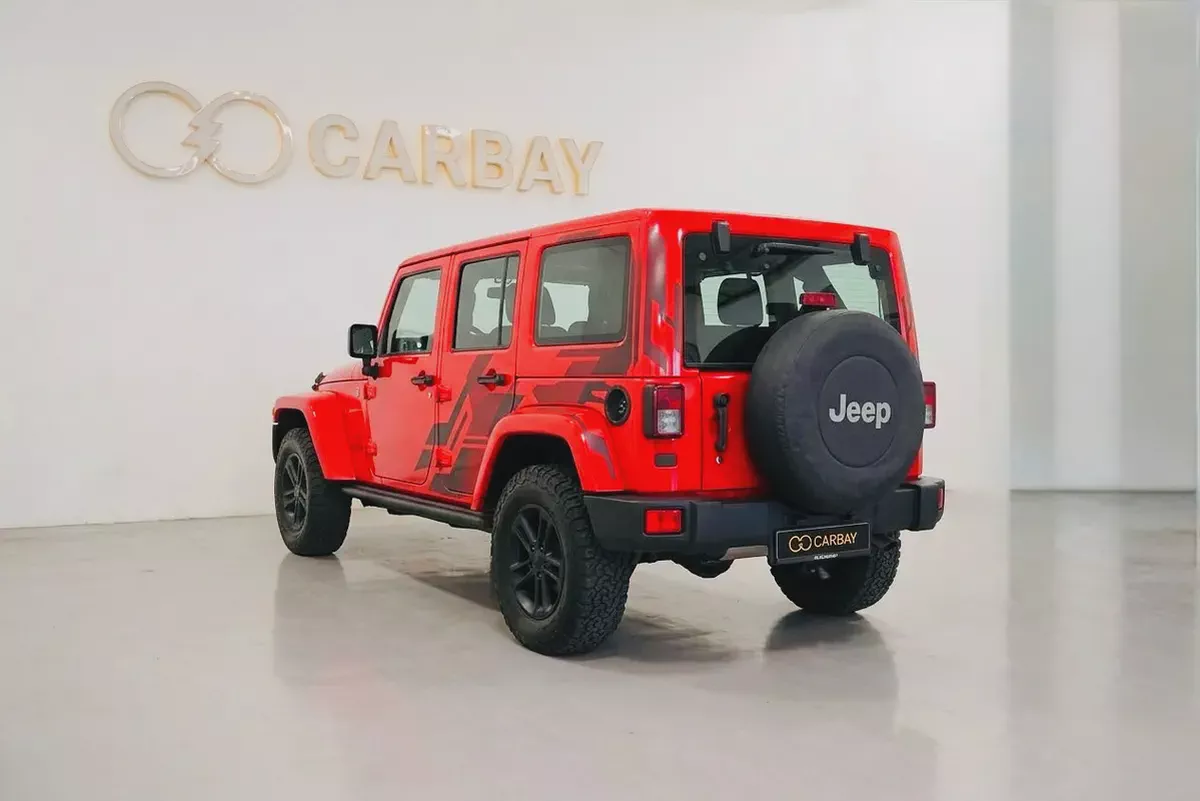 AED 1694 PM | JEEP WRANGLER UNLIMITED NIGHT EAGLE EDITION 2017 | WELL MAINTAINED | 1 YEAR WARRANTY-6-6