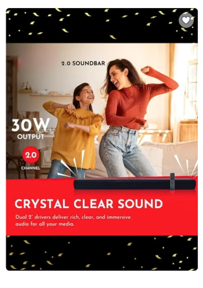 JVC 70-Inch 4K UHD LED Smart TV with HDR10, Android 13, 60Hz Refresh Rate, and 30W 2.0 Channel Soundbar with Bluetooth, HDMI ARC, USB, Optical Inputs LT-70N7105+SOUNDBAR Black-5