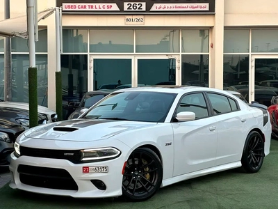 DODGE CHARGER SCAT PACK 2018 GCC FULL OPTION ORIGINAL PAINT PERFECT CONDITION-0