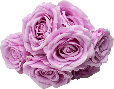 Yatai European Style Rose Flowers 7/Heads Artificial Plants For Bridal Bouquet Arts/Crafts Project-0