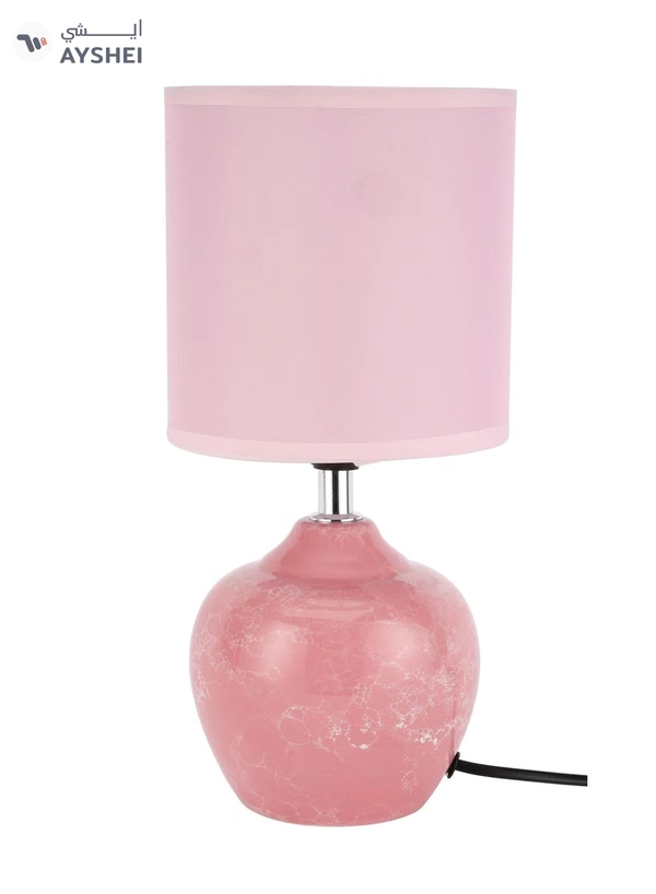 Epsilon Table Lamp- EPSTL194 with Ceramic Base, Lampshade, Perfect for Studying, Working