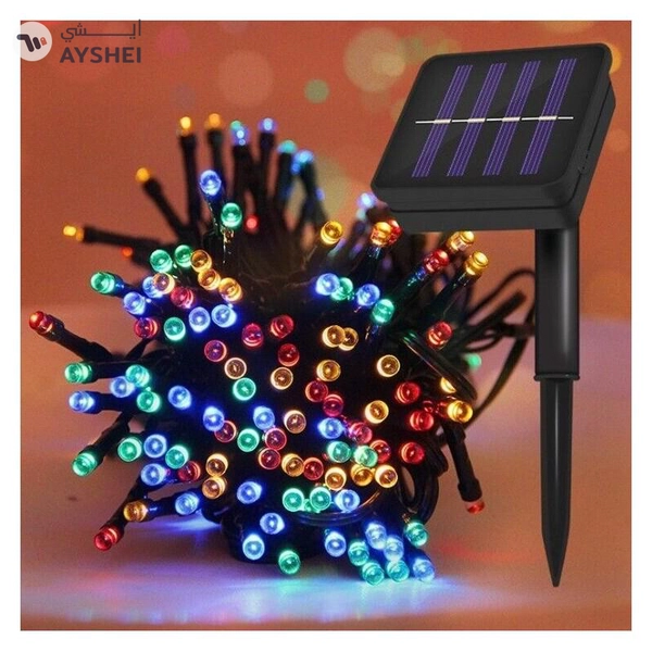 SOLAR LED DECORATIVE STRING LIGHTS-10M-100LEDS-MULTICOLOR