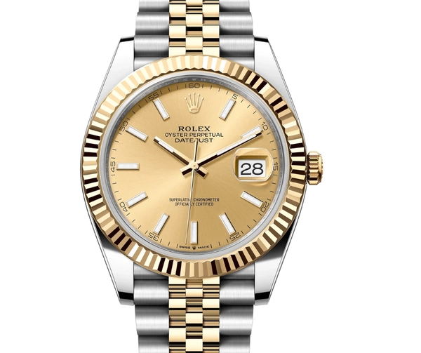 Rolex Datejust 41 | 41mm Champagne Index Dial with Jubilee Bracelet
