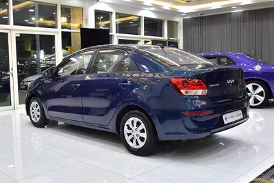 KIA Pegas ( 2022 Model ) in Blue Color GCC Specs-2
