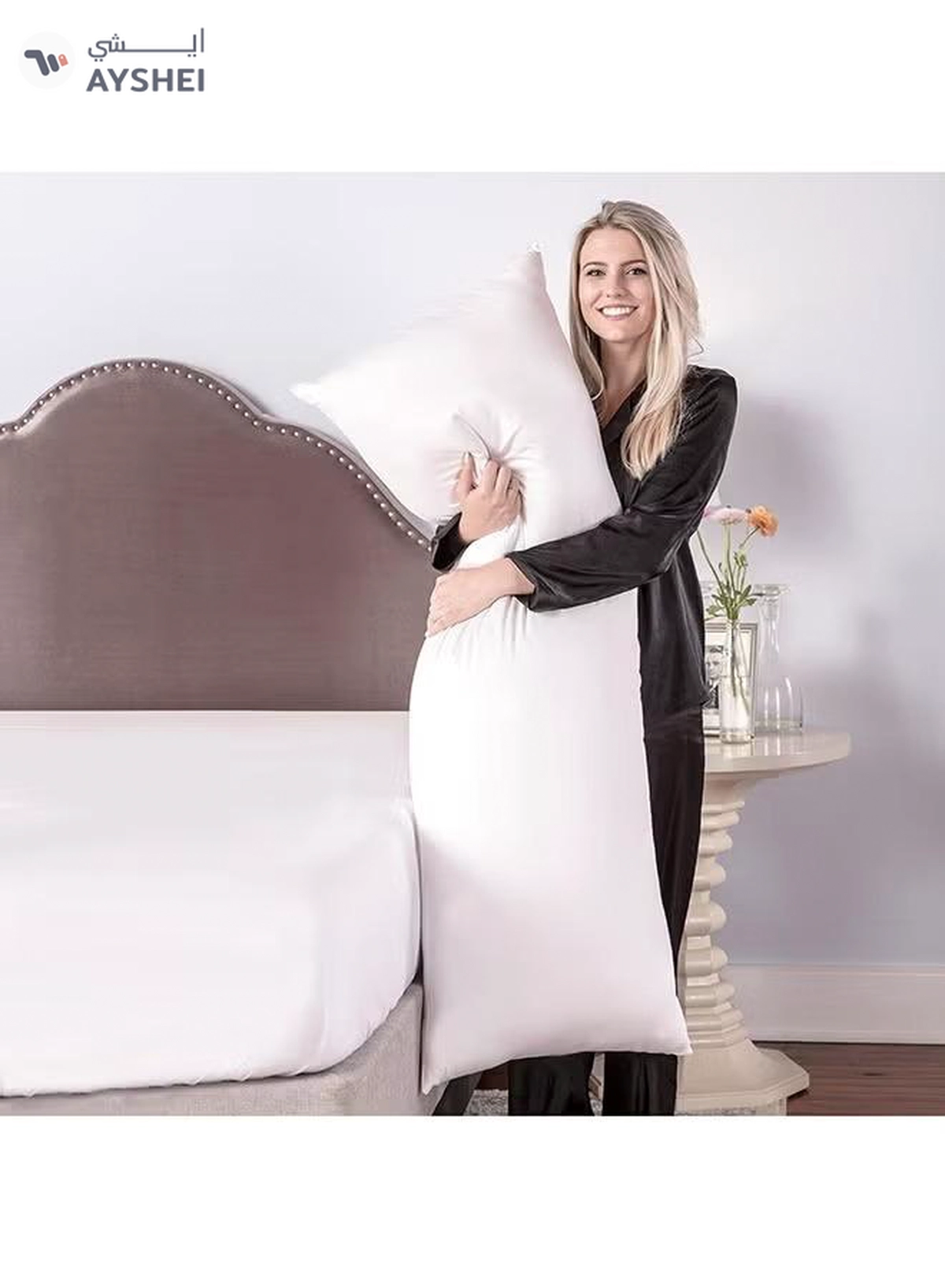 Eworld Premium Full Body Pillow for Adults, Ultra-Smooth Polyester Fiber, Breathable -7-7