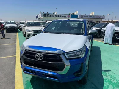 The 2026 Toyota Hilux in blue-10