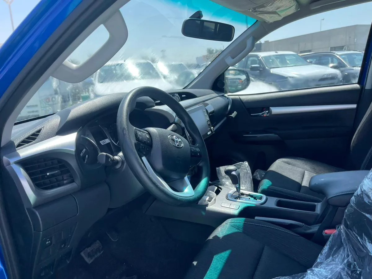 The 2026 Toyota Hilux in blue-4-4