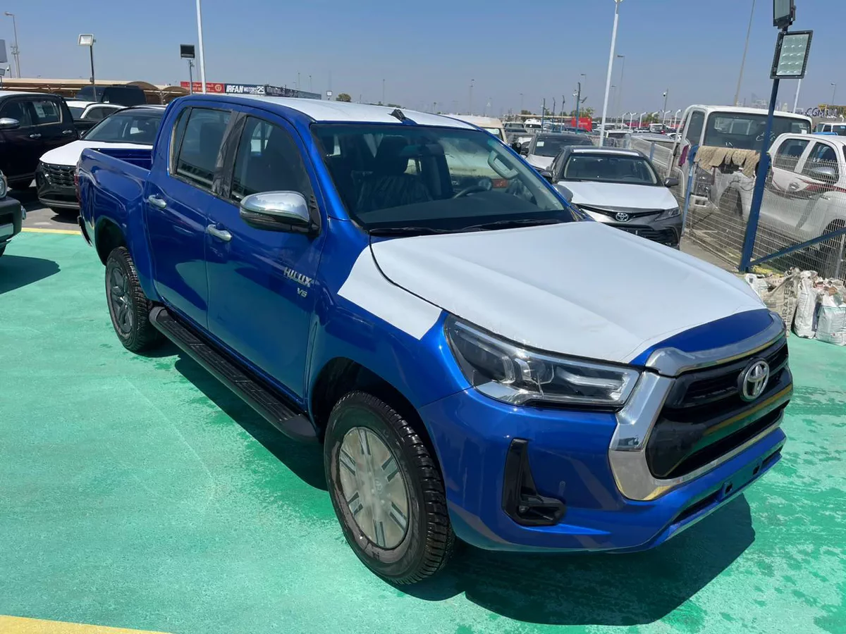The 2026 Toyota Hilux in blue-1-1