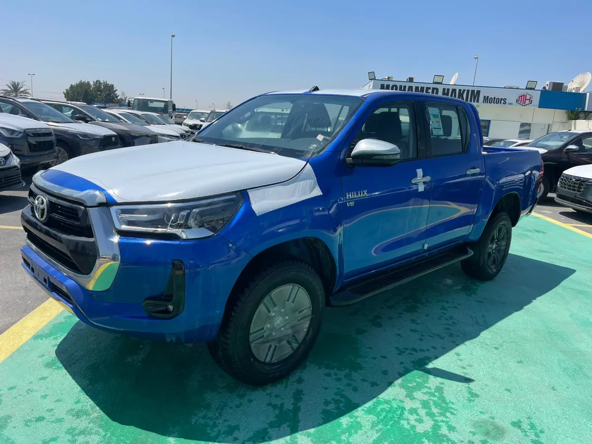 The 2026 Toyota Hilux in blue
