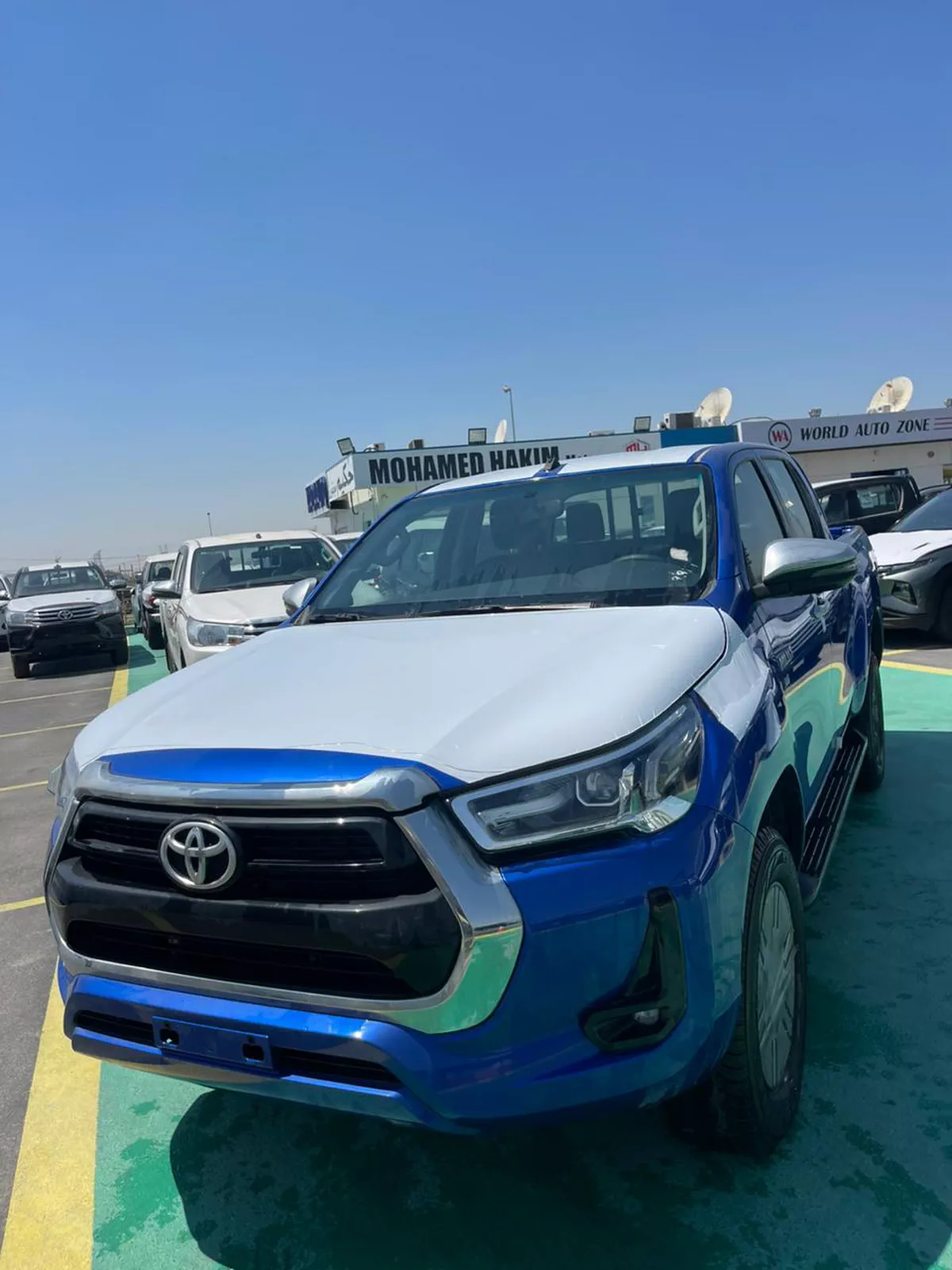 The 2026 Toyota Hilux in blue-13-13