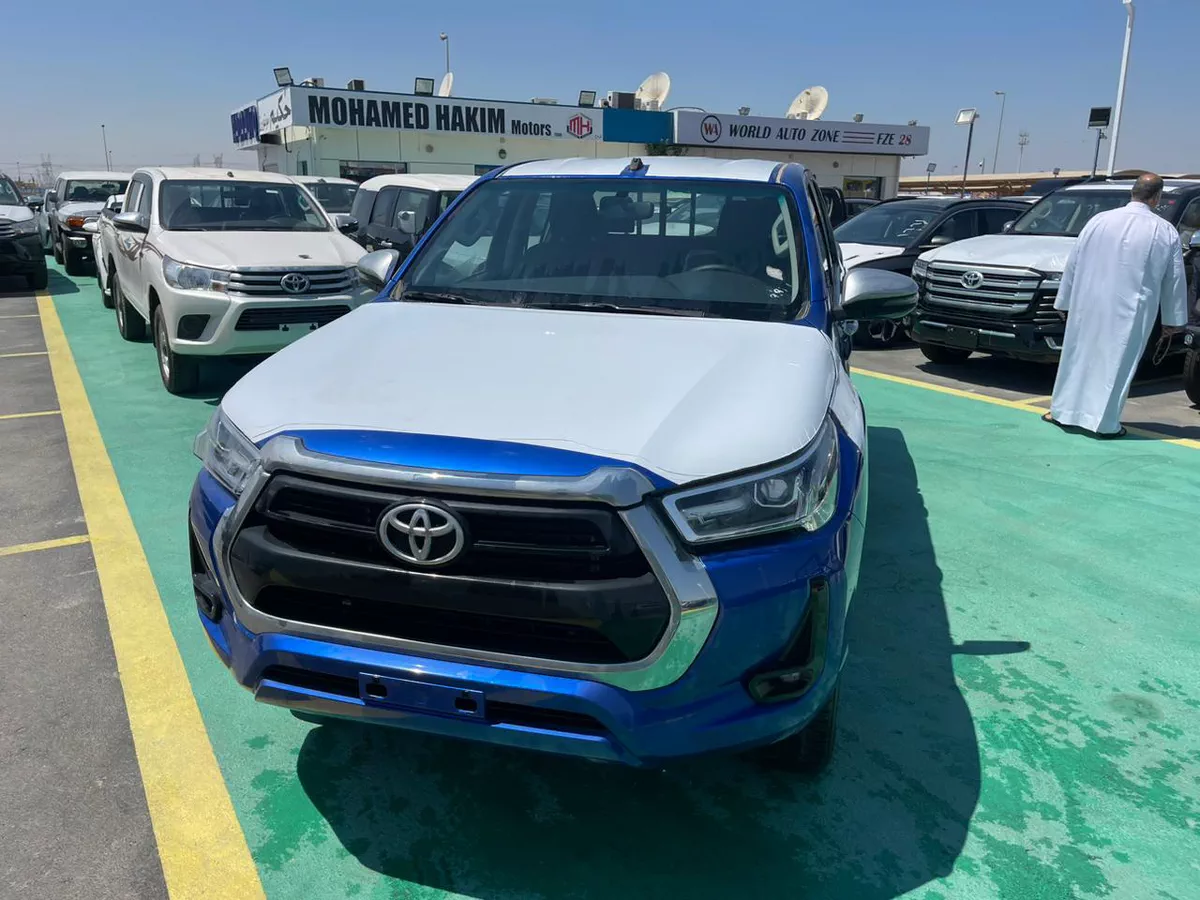 The 2026 Toyota Hilux in blue-5-5