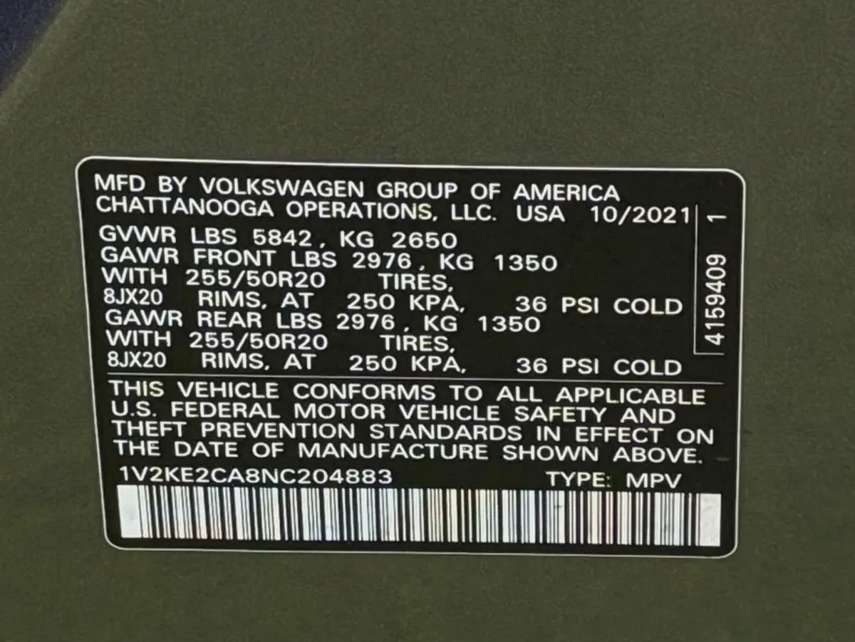 Volkswagen Atlas SEL Premium 2022 - American Specs - Fully Loaded-10-10