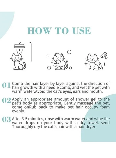 Bioline Deshedding Shampoo For Cat 200ml-1