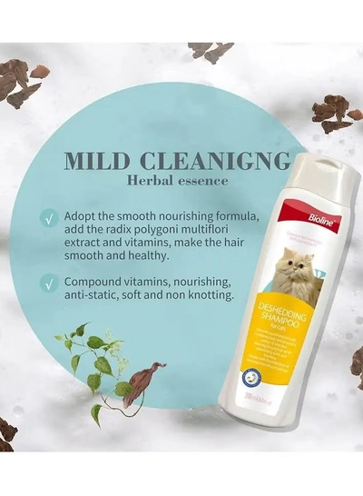 Bioline Deshedding Shampoo For Cat 200ml-2