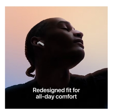 Apple AirPods 4 Wireless Earbuds, Bluetooth Headphones, Personalized Spatial Audio, Sweat and Water Resistant-3