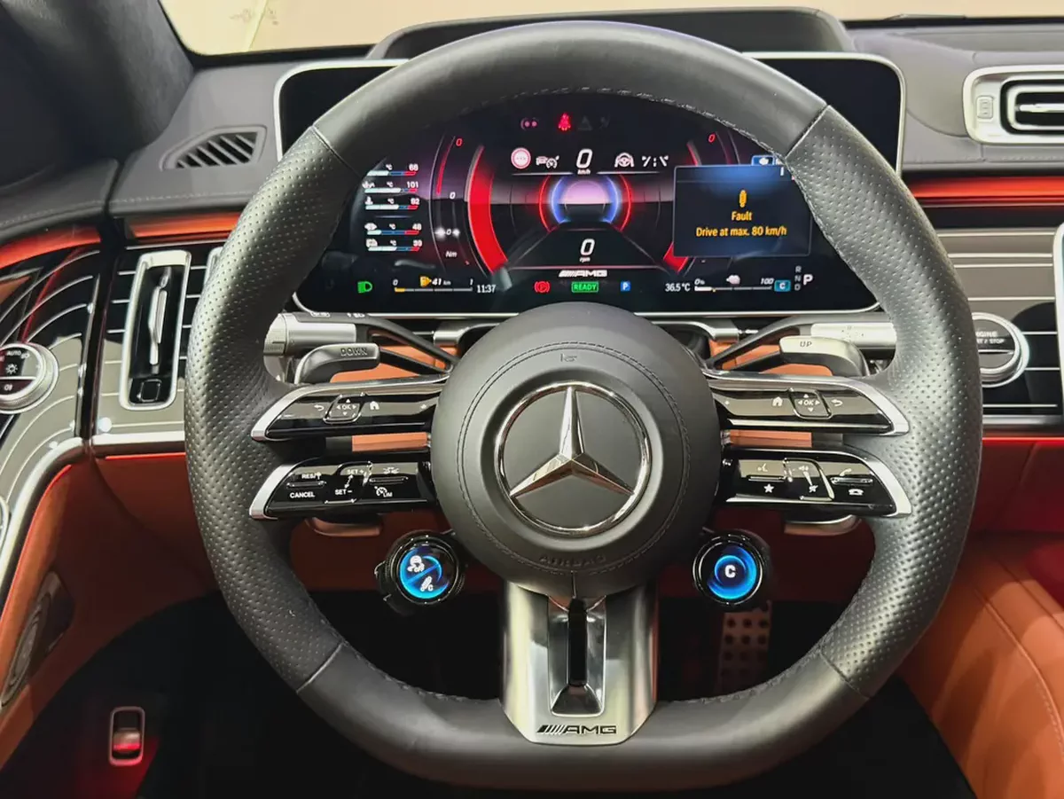 2024 - Mercedes-Benz S63 AMG V8 almost Brand new! for 555,000.00 AED-12-12