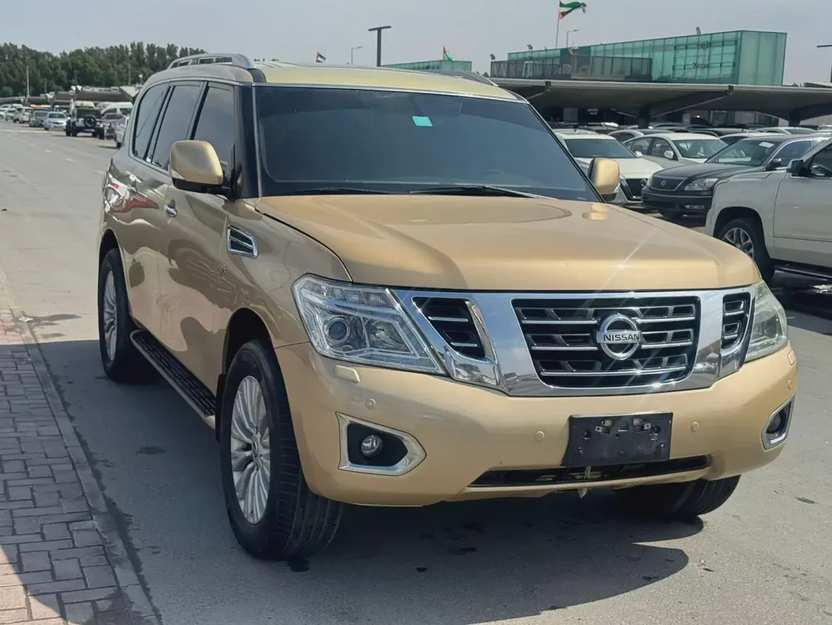 Nissan patrol 2014 fullopshin gold color GCC calen car-9-9