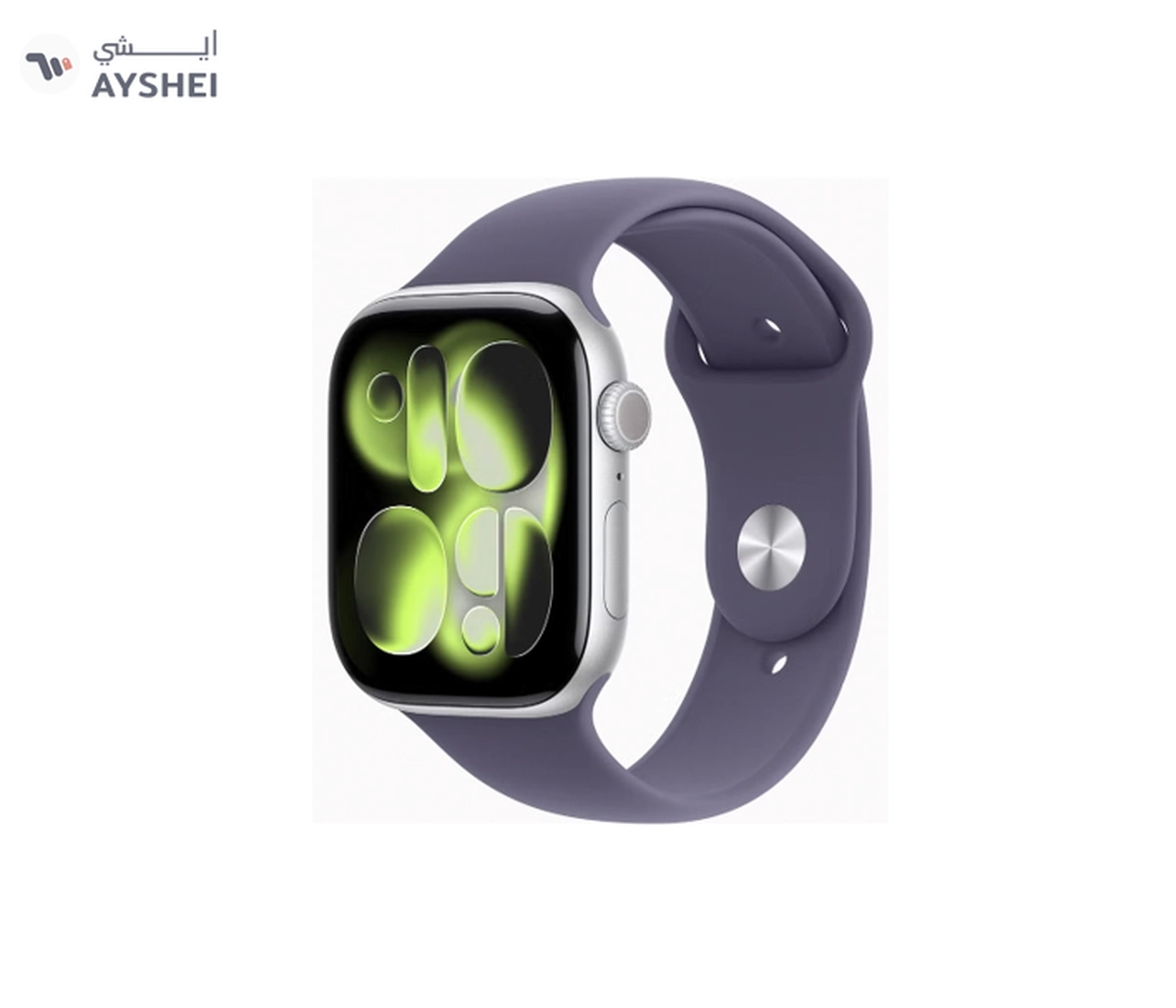 Apple Watch Series 11 GPS 46mm - Silver Aluminium Case With Purple Fog Sport Band - M/L-0-0